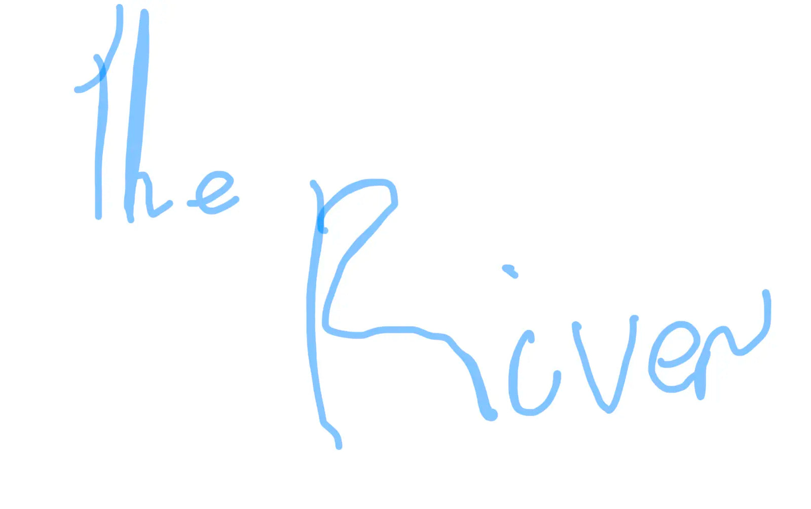 Monthly competition: THE RIVER WRITES BACK
