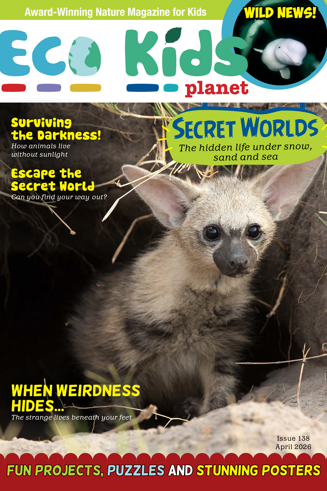Kid's Nature Magazines – Issue 138 – Secret Worlds – The Hidden Life Under Snow, Sand and Sea