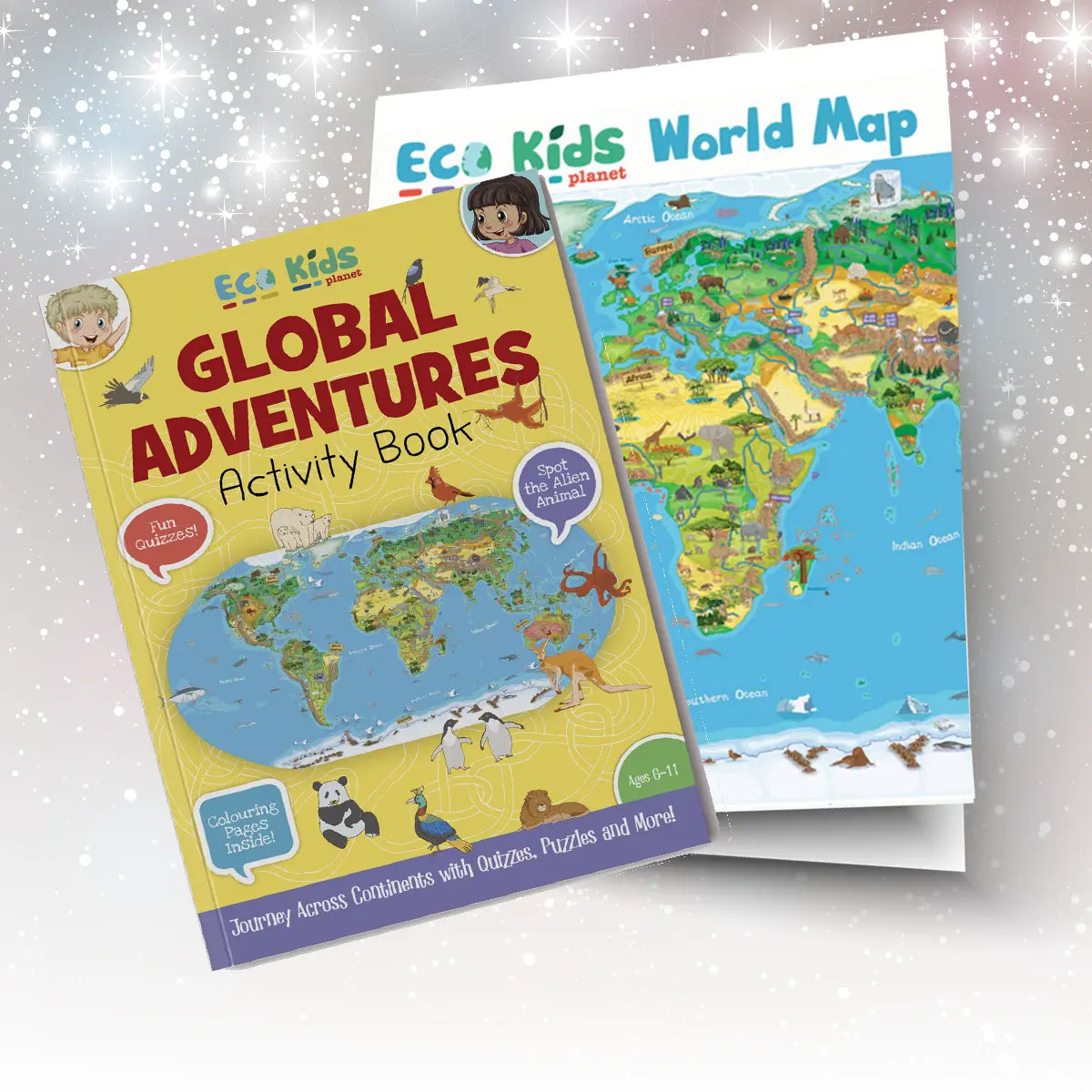 A complete global exploration pack – combining hands-on activities with a beautifully illustrated world map