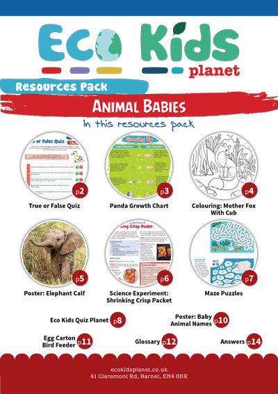 Resource pack for issue 77, Animal Babies