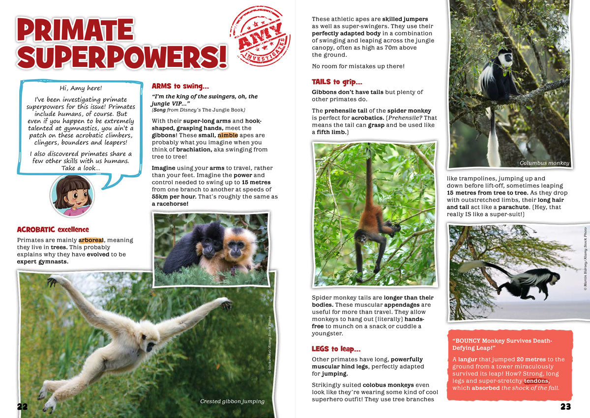Kid&#39;s Nature Magazines – Issue 75 – Primates of the World