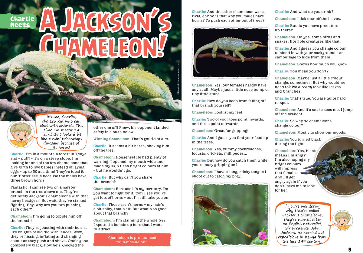 Kid&#39;s Nature Magazines – Issue 91 – Animals with Horns!
