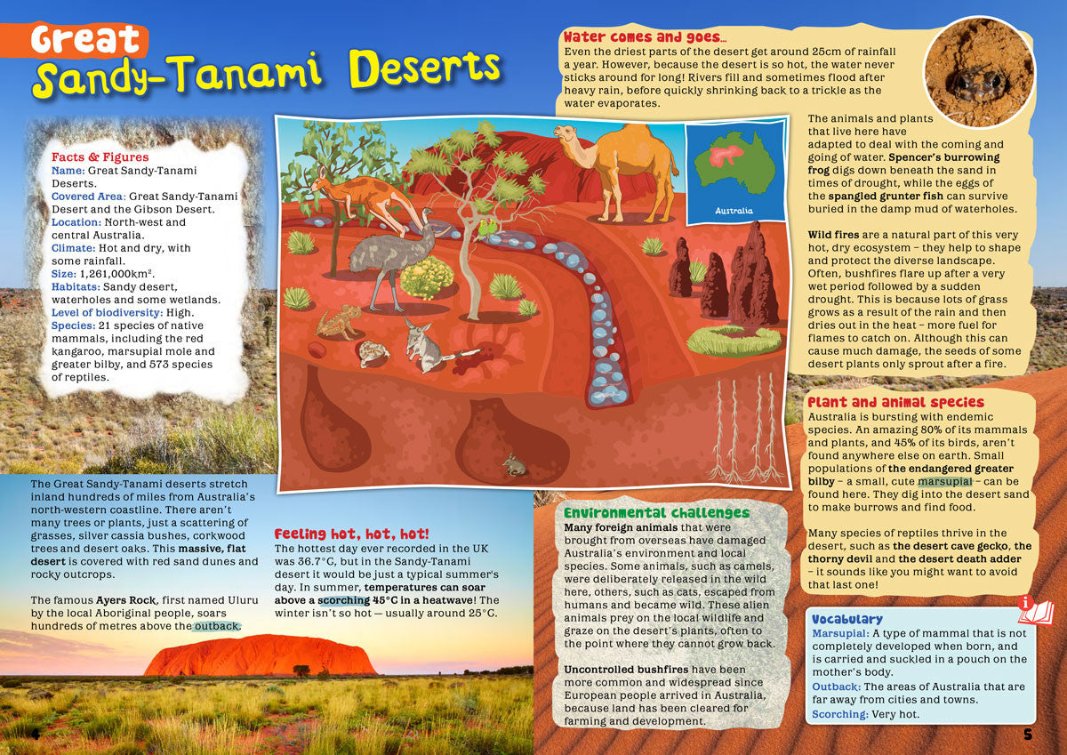 Kid&#39;s Nature Magazines - Issue 20 - Australia, Great Sandy-Tanami Deserts